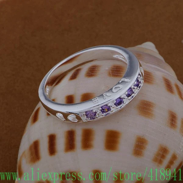 Посеребренное кольцо модные украшения с посеребрением инкрустацией из