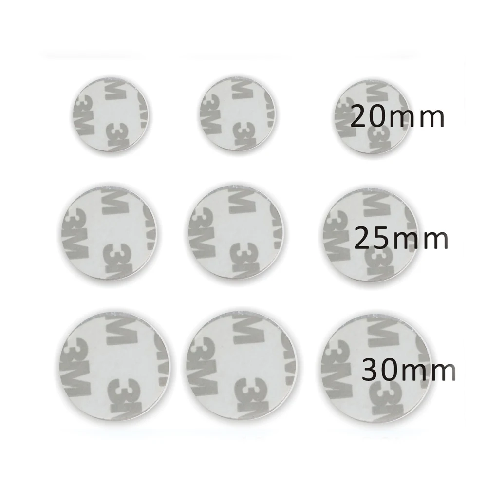100pcs/lot 3-M sticker Rfid Tag 125K ID Coin card EM4100 RFID 125KHz tag keyfobs token for Access control | Безопасность и защита