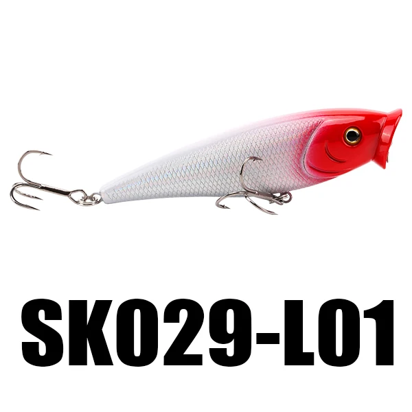 1PC L01 SeaKnight SK029 Popper Wobbler Fishing Lure 1PC 95mm 14.5g 2 Hooks Floating Artificial Bait Topwater Fishing Tackle - Цвет: 1PC L01