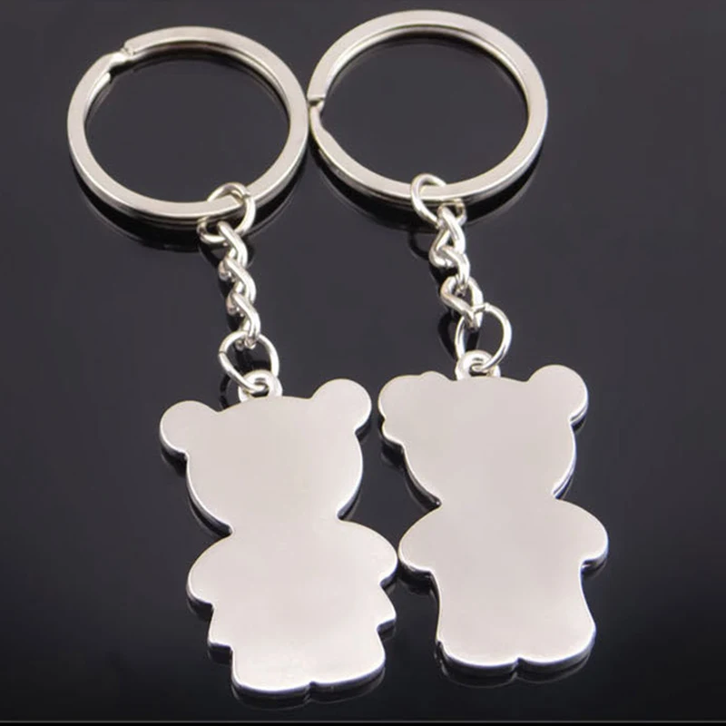 SUTEYI 1 пара милый мультяшный медведь брелоков Kawaii металлические Животные Подвески