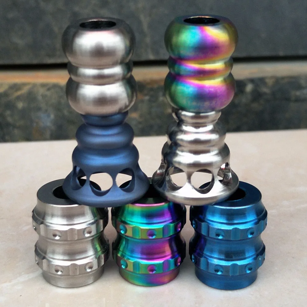 Нож из титанового сплава TC4 нож с бусинами шнурок Паракорда на веревке осенний