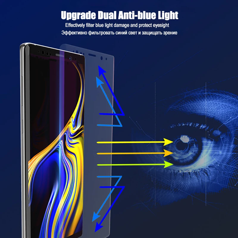 Мягкая Гидрогелевая Защитная пленка для Samsung Galaxy S10 S8 S9 Note 8 9 10 Plus S7 Edge e полное