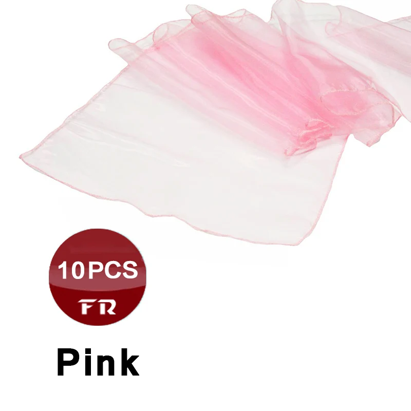 10 шт. Прямая продажа с завода Высококачественная скатерть из органзы для свадеб