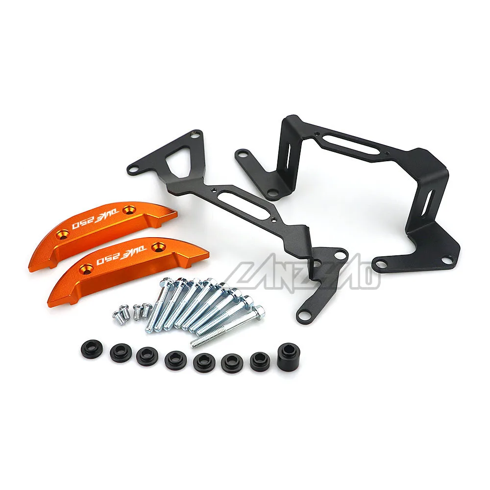 2019 New Orange Motorcycle Engine Cover Guard Protector CNC Aluminum Accessories Black for KTM Duke 250 2017 2018 | Автомобили и
