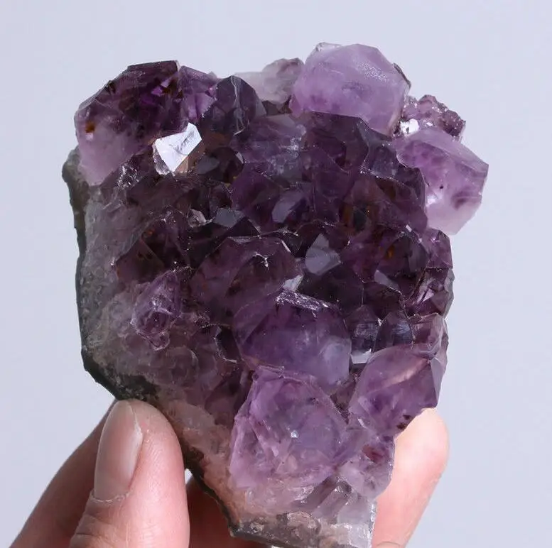 Высокое качество натуральный аметист кварц красивый фиолетовый геодезический