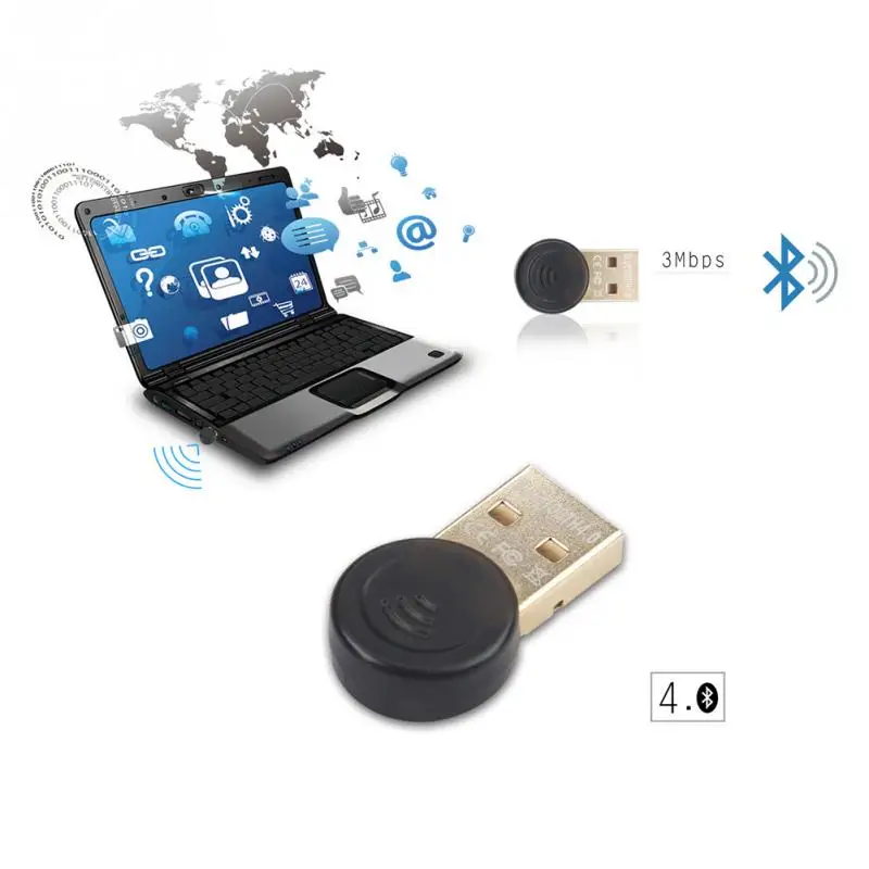 USB Bluetooth 4 0 адаптер для ПК или Портативный беспроводной Dongle Музыка приемник звук