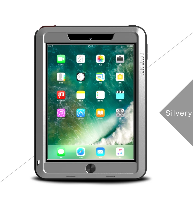 Оригинальный ударопрочный чехол Love Mei для Apple новый iPad 9 7 2017 с сильным тяжелым