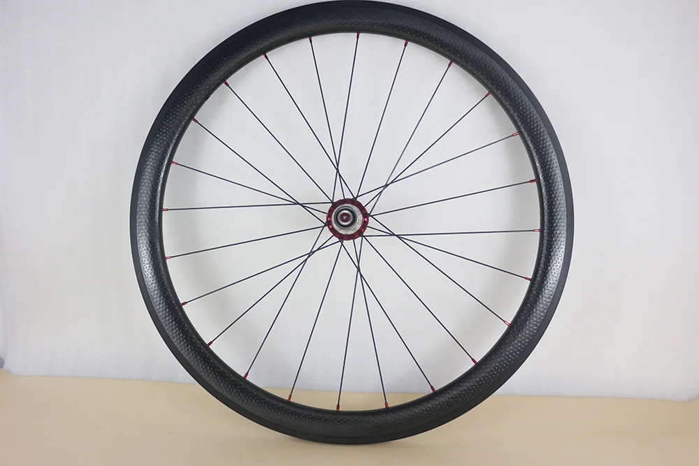 Супер легкий 50 мм Высота шоссейный велосипед клинчер карбоновая колесная