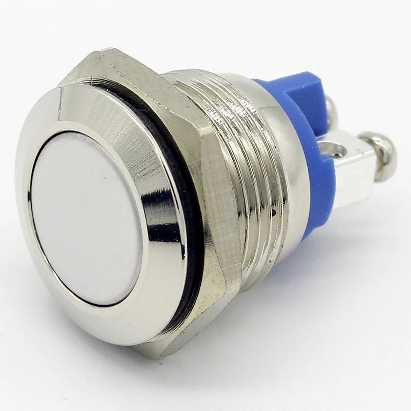 16mm Start Horn Button Momentary Stainless Steel Metal Push Switch Hot Worldwide | Обустройство дома
