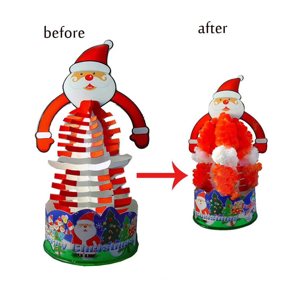 Рождественская бумага дерево цветение креативная красочная Волшебная Растущая