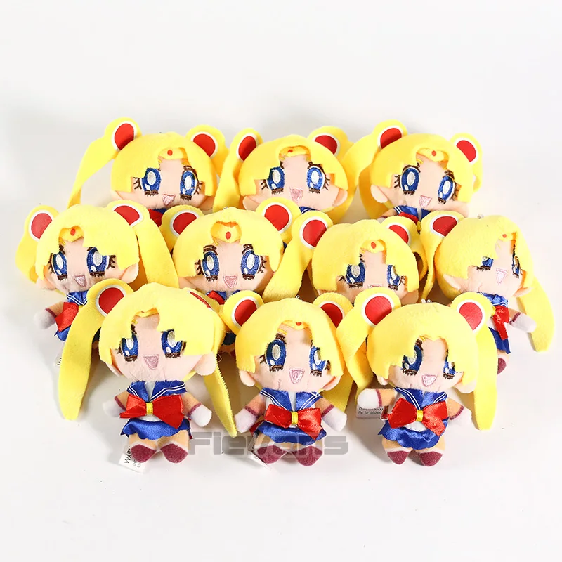 Аниме мультфильм Сейлор Мун Цукино Usagi Chibiusa плюшевые подвески мягкие игрушки куклы 10 шт./партия 3 типа