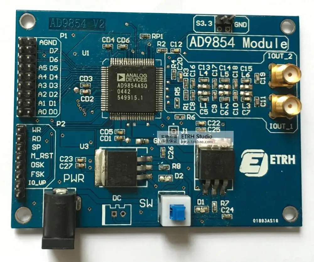 

Для модуля AD9854 высокоскоростной обучающей платы DDS с фильтром FPGA universal DDS Technology