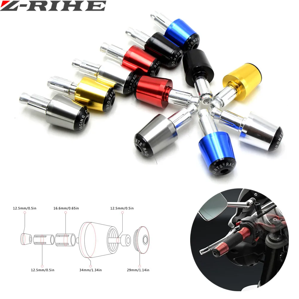 

for KAWASAKI Z1000 Z1000SX ZZR1200 ZZR1400 ZRX1200 VN1500/1700 CNC Aluminum motorcycle handlebar hand handle bar grips ends