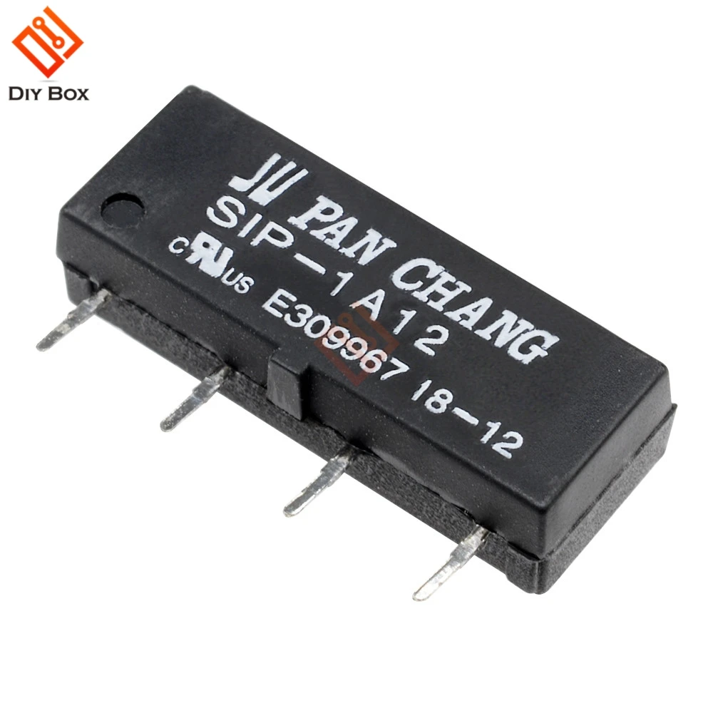 5 шт. SIP-1A12 DC 12 В геркон релейный переключатель модуль 4Pin реле для PAN CHANG высокочувствительная сухая герконовая трубка