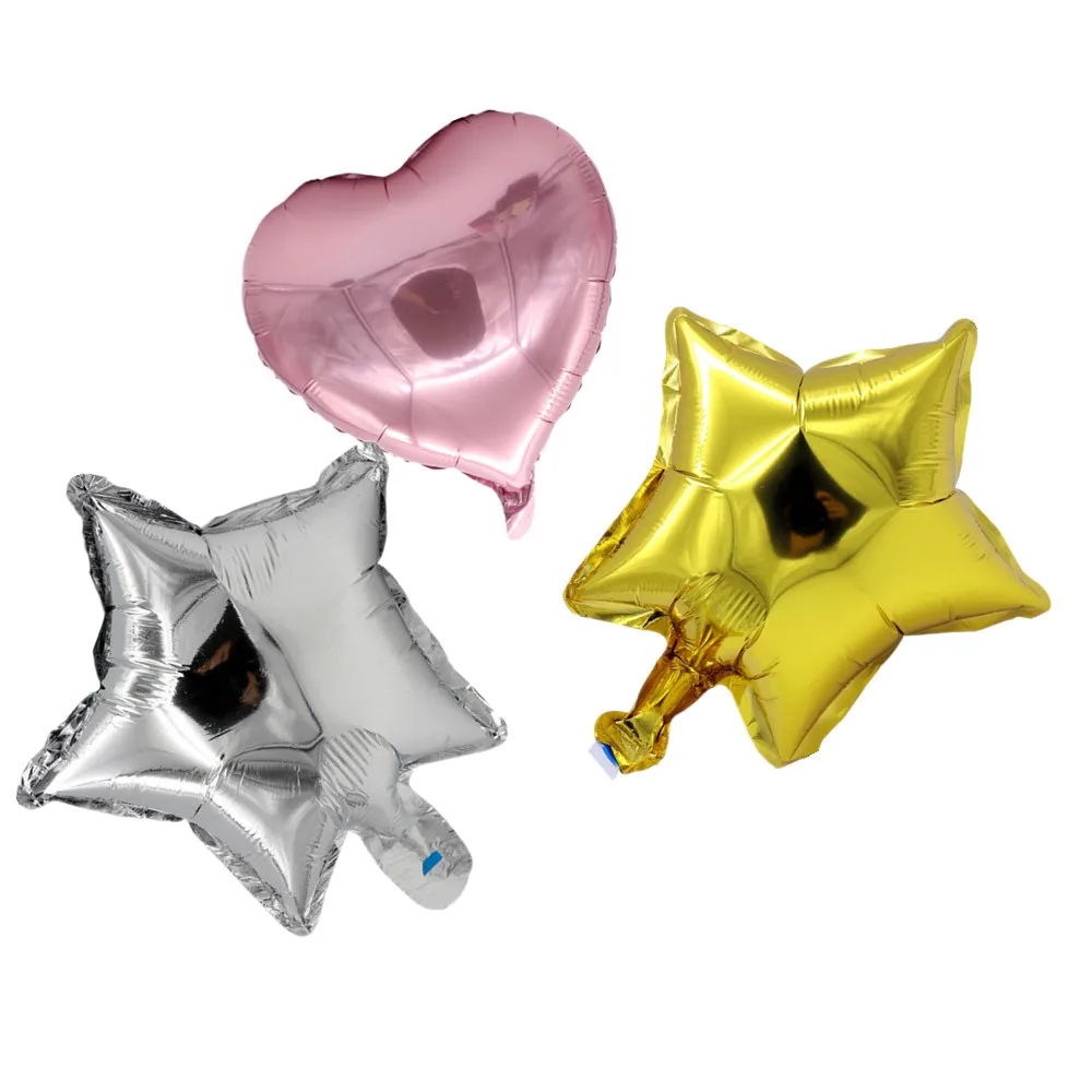 5 штук упак. фольга с алюминиевым гелием романтическое сердце любовь звезда