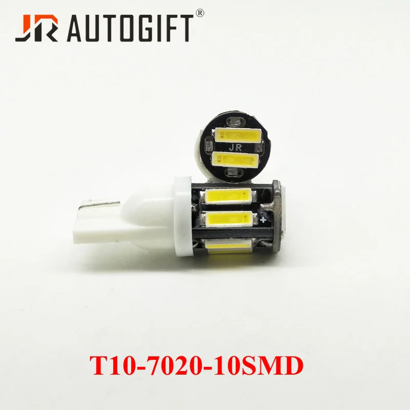 100PCS 12V 24V Авто-Стайлинг 7014 7020 10 SMD T10 W5W светодиодный внутренний купол номерной знак парковка светильник просвет светильник 10 светодиодный s лампы