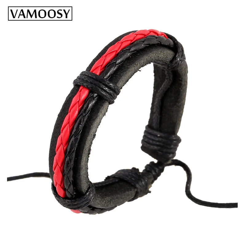 2018 Fashion Bracelets for Women Wrap Genuine Leather Bracelet Braided Rope Men Wedding Jewelry Friendship | Украшения и