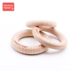 50 шт., деревянное кольцо с логотипом на заказ, Детские сувениры для фотографирования, кольцо из бука без бисфенола А, памятные подарки для детской фотосъемки