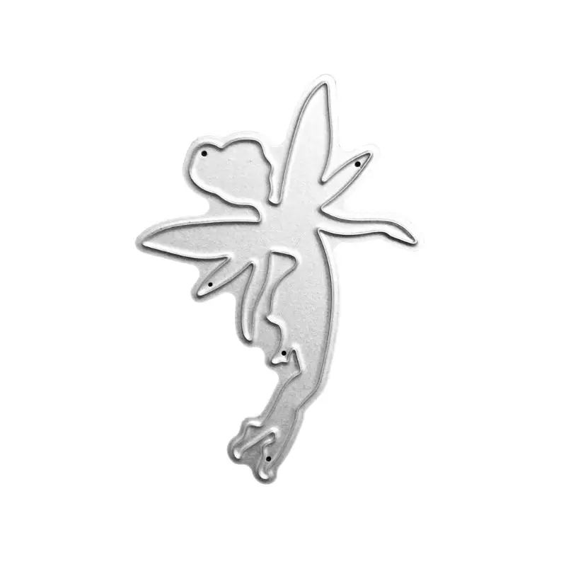 Flying Elf Фея/Elf/Ангел Металла прорезной трафарет для окраски DIY Скрапбукинг фото украшение для альбома тиснение печать бумажные карточки Декор - Цвет: Flying Elf