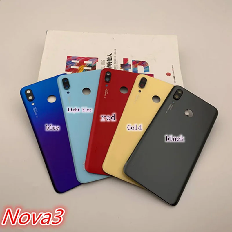 Для Hua wei для nova3/Nova3e оригинальная задняя крышка стеклянная Nova3i Крышка отсека