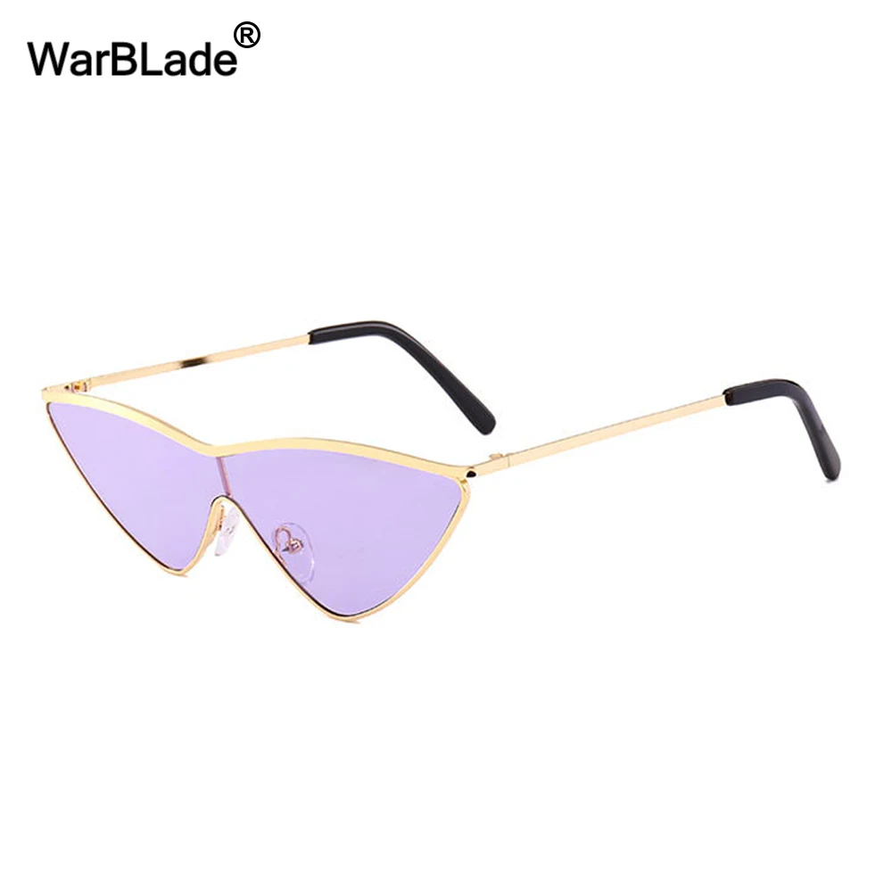 Sexy Cat Eye Sunglasses Women Eyewear Metal Frame Triangle Vintage Shades Sun Glasses Female UV400 2018 WarBLade | Аксессуары для