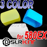 blueyellowwhite kit flash diffuser for canon 580ex ii
