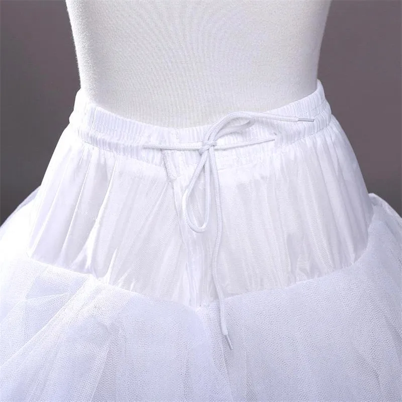 

Fast Shipping Ball Gown Fluffy Cheap White Under Skirt Women Petticoat Crinoline Bridal Wedding Accessories 1214H
