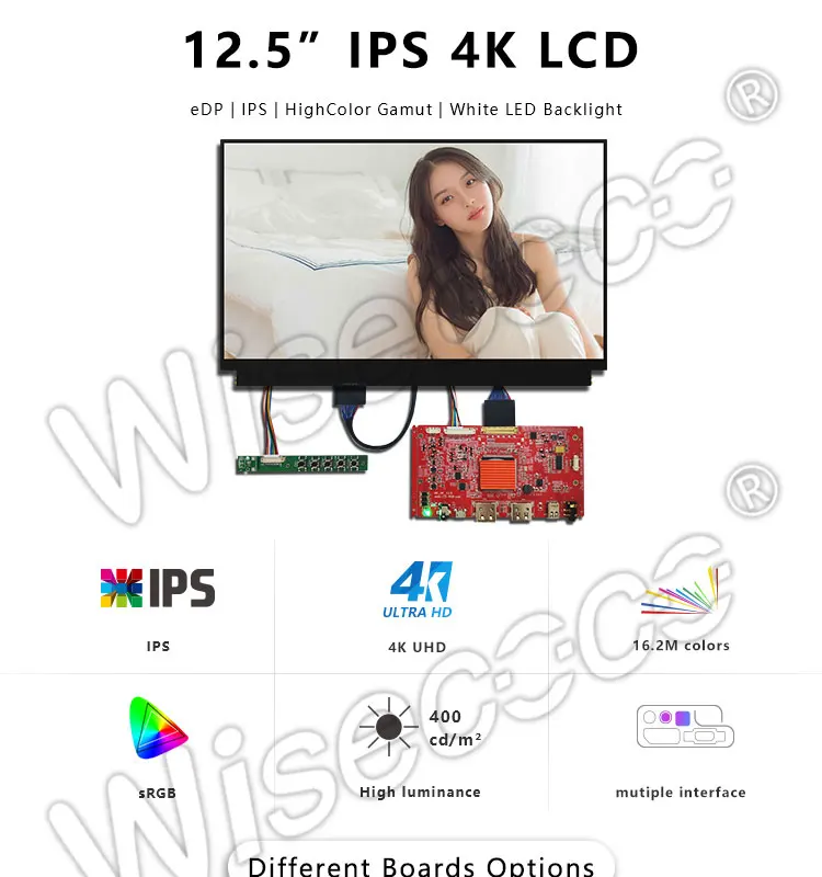 LQ125D1JW34 12,5 дюймов 4K HDMI ультра высокое разрешение lcd 3840x2160(пиксель)+ плата драйвера 2HDMI для ноутбука Win7/8
