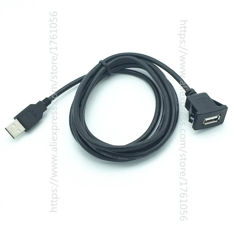 Квадратный с отдельным портом, USB 3,0 USB 2,0 панель флеш-монтажный Удлинительный кабель с пряжкой