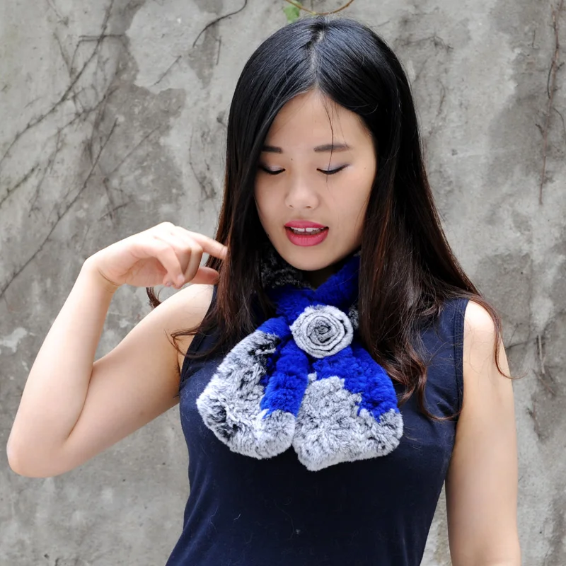 Бесплатная доставка стандартная цена зимние модные вязаные шарфы из меха