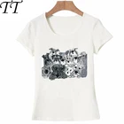 Женская футболка-карандаш с абстрактным принтом