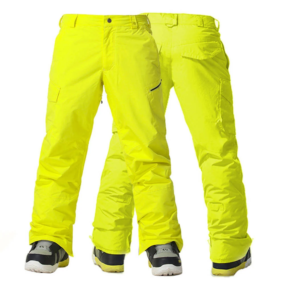Зимние мужские лыжные штаны GSOU водонепроницаемые ветрозащитные регулируемые с