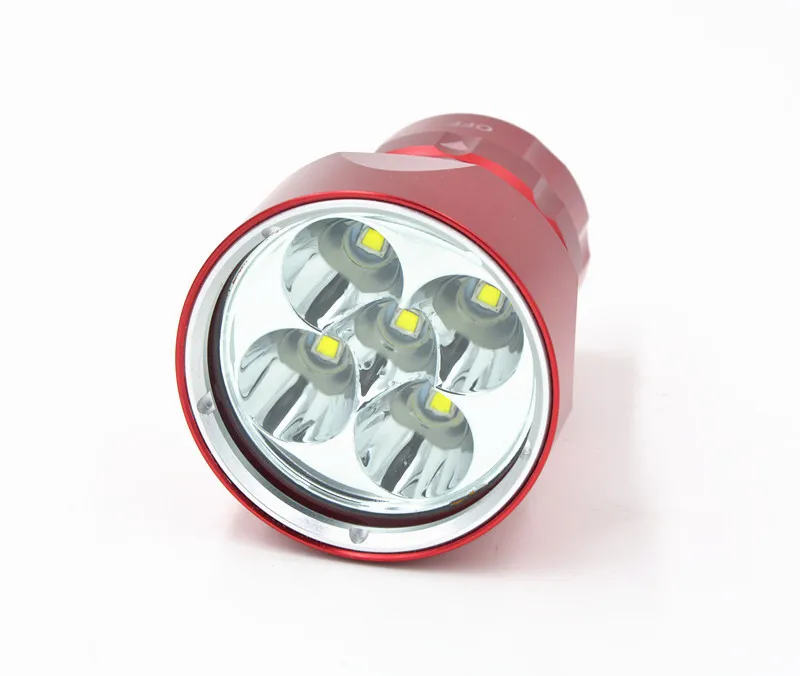 Новое поступление~ 8000лм высокой мощности 5x XM-L2 светодиодный фонарик для дайвинга водонепроницаемый фонарик для дайвинга лампа+ зарядное устройство+ аккумулятор 2x26650