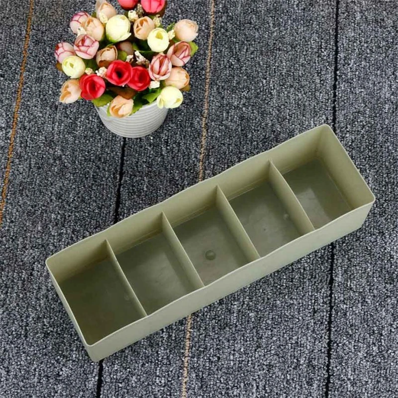 2018 Новая мода 5 ячеек пластиковый органайзер коробка для хранения галстук