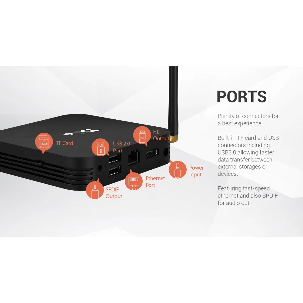 TX6 Smart TV BOX Android 9 0 4G 64G Allwinner H6 четырехъядерный 2 + 5G двойной Wifi BT4.1 телеприставка 4K HD