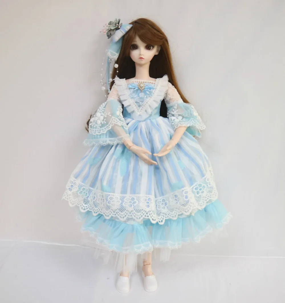 60 см кукла принцессы 1/3 BJD пластмассовая совместный подвижный глаз можно изменить