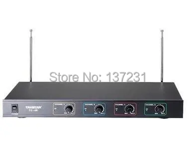Горячая продажа Takstar TC-4R 4-канальная VHF Беспроводная микрофонная система