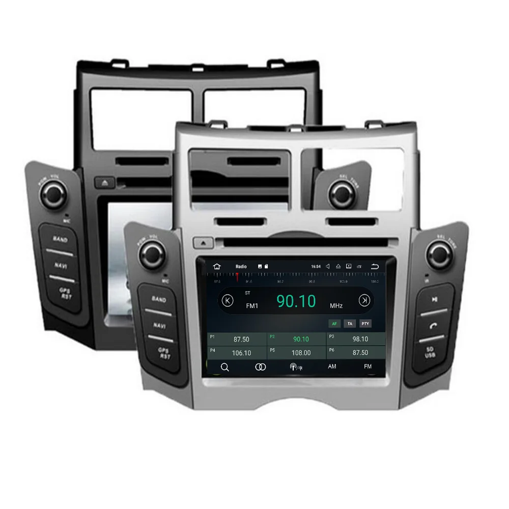 IPS Android 10 автомобильный DVD плеер GPS навигация Мультимедиа Стерео для Toyota Yaris 2005-2011