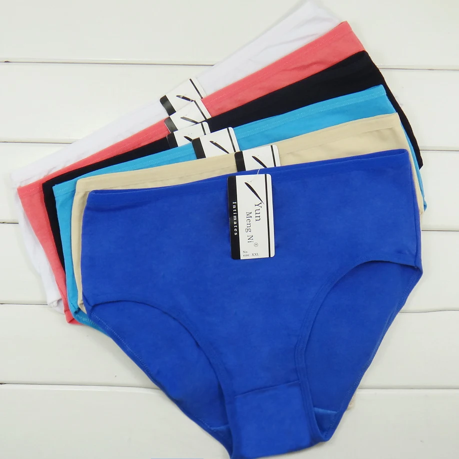 

5pcs xxxxl plus size cotton panties women briefs xxl lady panty woman underwear lingerie femme bragas mujer lot colors 2021