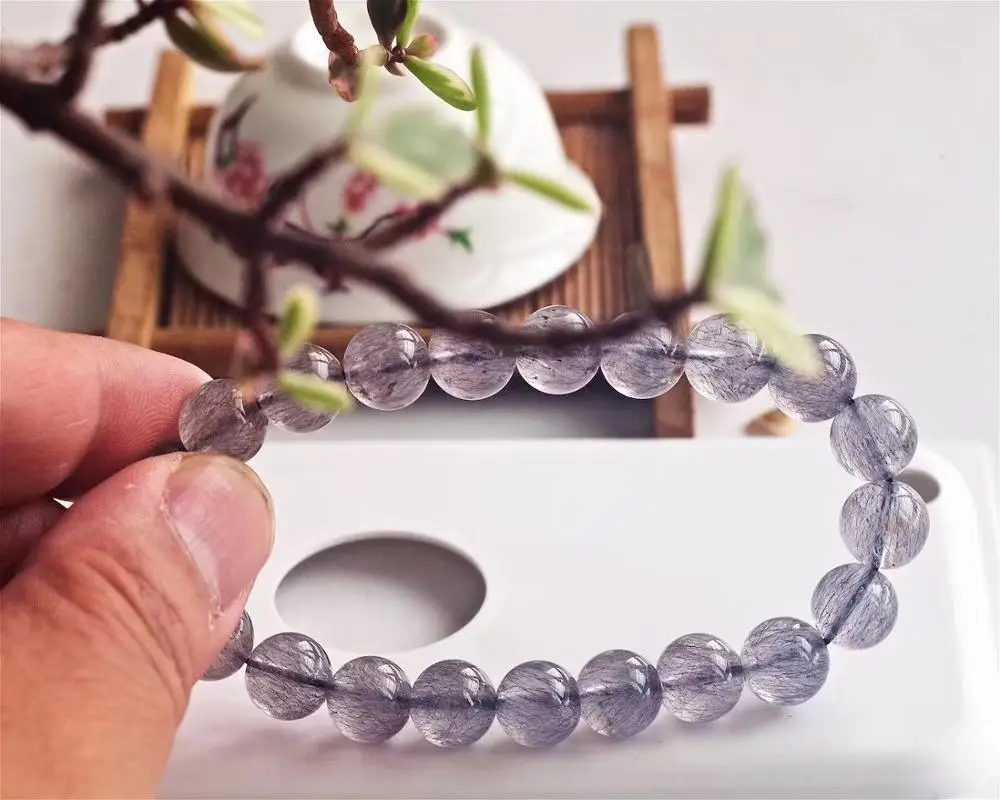 Высокое качество натуральный супер семь 7 Черный Синий Rutilated Кварц Кристалл