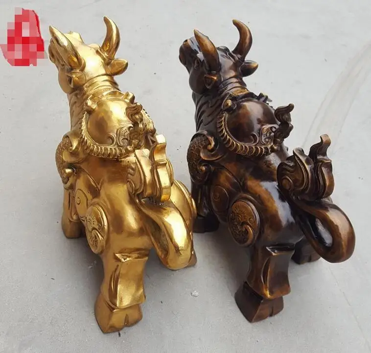 В народном стиле Китайский Белоснежный мрамор из бронзы год зодиакальный фэншуй