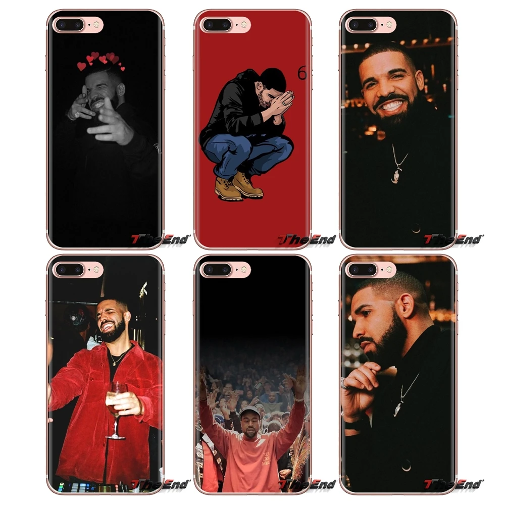 For Huawei G7 G8 P7 P8 P9 P10 P20 P30 Lite Mini Pro P Smart Plus 2017 2018 2019 Transparent TPU Shell Covers Drake Hotline Bling |