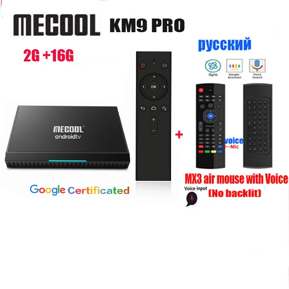 2G 16G MX3 VOICE Android tv 9,0 Сертифицированный Google MECOOL KM9 PRO 4 ГБ 32 ГБ Android 9,0 ТВ приставка Amlogic S905X2 4K Voice 2,4G 5G Dual Wifi BT4.0 KM9A tv - Цвет: 2G 16G MX3 VOICE