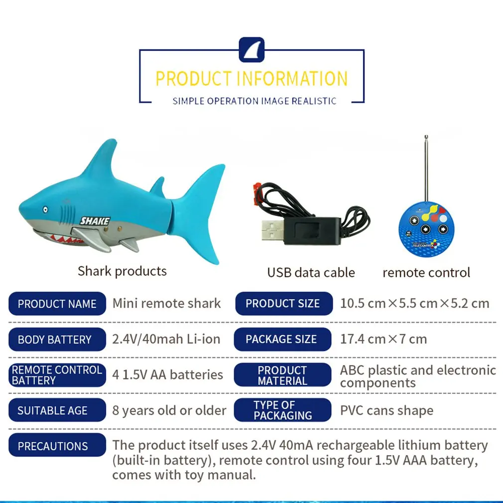 Горячая 3310B 3CH RC акула прочная Рыба Лодка подводная лодка мини радио дистанционное управление электронная игрушка Дети подарок на день рождения для детей