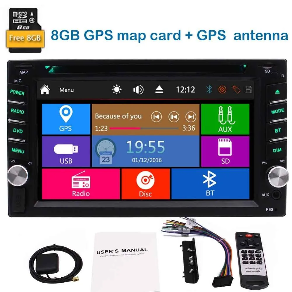 Eincar 6 2 ''автомобильное радио DIN автомобильный DVD плеер авторадио Главный блок