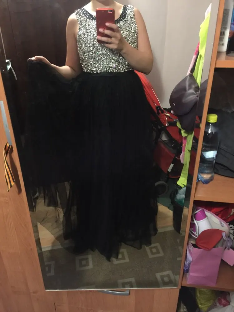 Новое поступление элегантное вечернее платье Формальное vestido de noiva размера плюс вечерние vestido noiva sereia Бисер Пром платье роскошное длинное платье - Цвет: Черный
