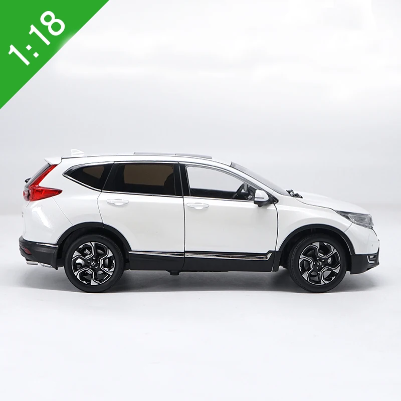 1:18 игрушка из сплава Honda CRV модель автомобиля SUV белая желтая Авторизованная