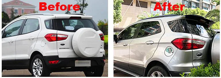 ABS Материал задних крыльев автомобиля Спойлер для Ecosport ST-line версии 2013 2014 15 16 17 2018 |
