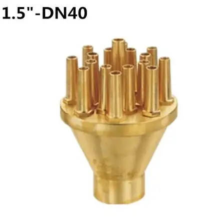 DN40 " 1,5" " прямой струйный распылитель, музыкальный фонтан из латуни, насадки для полива сада - Цвет: DN40