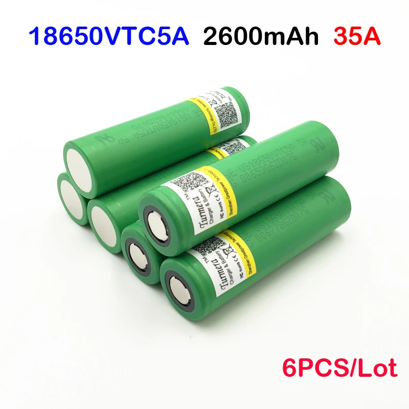 VTC5A 2600mAh 18650 Lithium Battery 30A Discharge for Sy US18650VTC5A Electronic Cigarette ues Turmera jun20 | Электроника